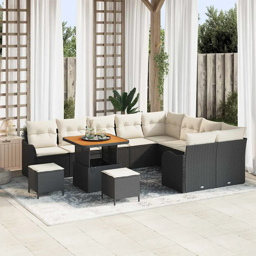Gartensofa set stk schwarz - stk.,