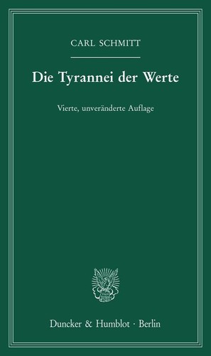 Carl schmitt die tyrannei - die,