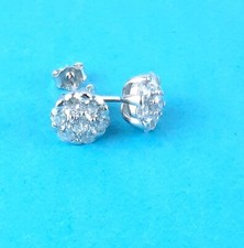 Ohrringe 925 Silber Blume