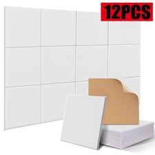 12X Akustik Wandpaneel 30x30cm Studio Schallschutz Akustikplatten selbstklebend