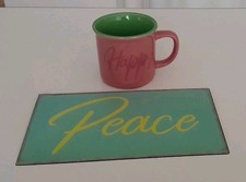Deko Set Blechschild Peace und