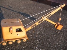 FWF Fröbel Schaufel-Bagger komplett Holzspielzeug Vero Werdau DDR