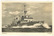Orig. Foto AK Postkarte Kriegsmarine Geleitboot Schiff Kiel gel. 1937