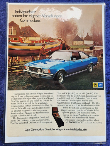 Opel commodore coupe blauer - b,