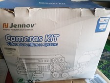 Video Überwachungsanlage 4 KAMERAS MONITOR HDD Festplatte Kpl. Neuw.