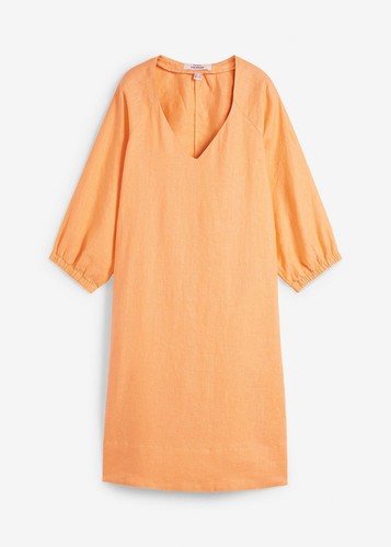 Kurzes kleid aus reinem leinen - kleid,