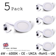 5er Pack, 6W LED Circular