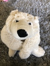 EISBÄR FLOCKE Tiergarten Nürnberg PLÜSCH Kuschel weiß Polarbär liegend