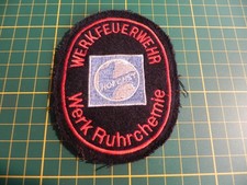 WF Hoechst Werk Ruhrchemie Patch Ärmelabzeichen Feuerwehr Werkfeuerwehr