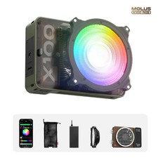 Zhiyun Molus X100 RGB Hand LED Videoleuchte Fülllicht 100W 2500K-10000K Tragbar