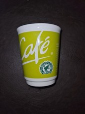 McDonald's McCafe Becher Grün 2008 Mug Ohne Henkel Vintage Chic Nachhaltigkeit