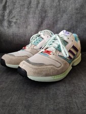 adidas ZX 8000 White Purple Aqua EF4366 Größe 46 - Gebraucht