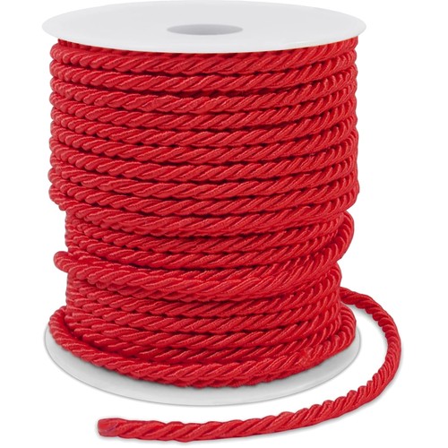 Red polyester cord x - mm,