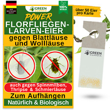 1 bis 5 Karten - Green Guardia Florfliegenlarven gegen Blattläuse & Wollläuse