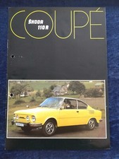 Skoda 110R Coupe Prospekt ca. 1978 gelocht