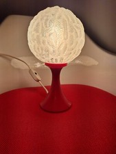 Vintage 70er Jahre Tischlampe der Panton-Aera, Orange Tulpenfuss, Sehr Gut