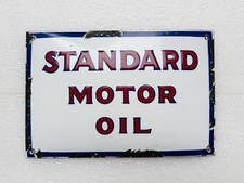 Emailschild Standard Motor Oil