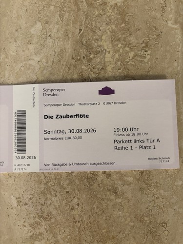 Theaterkarten semperoper - 2,