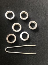 7x Lampenschrim Gewindering mit Schlüssel Gewinde 20mm g9 Fassung  Ø28mm Hö:10mm