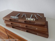 3x Wandboard Nussbaum Massiv