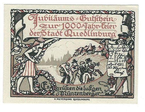 Notgeld quedlinburg - notgeld,