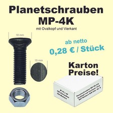 Planetschrauben  Pflugschrauben  Ovalkopf  Grubber  Schar Streichblech Pflug M10