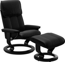 STRESSLESS Relaxsessel Admiral Set inkl. Hocker  Größe M  Gestell Schwarz