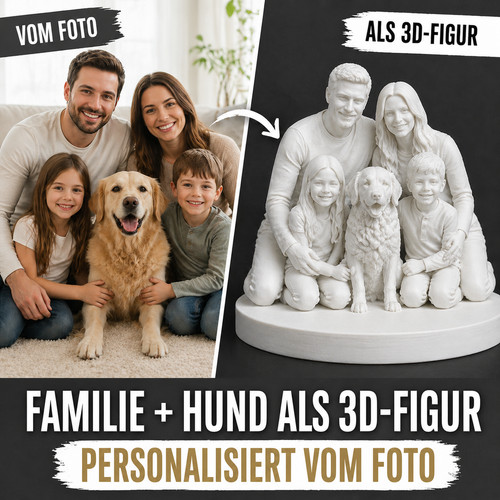 Figur familie mit hund nach - familie,