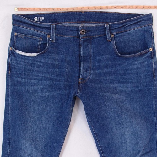 Herren jeans star 3301 slim - jeans,