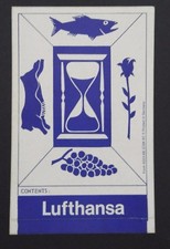 Fracht-Aufkleber Lufthansa