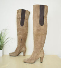 tolle Paul Barritt Wildleder High Heel Overknee Stiefel Gr. 38 Überkniestiefel