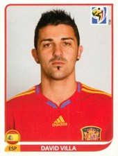 ®Panini WM 2010 - Sticker David Villa - Spanien - ohne Nummer