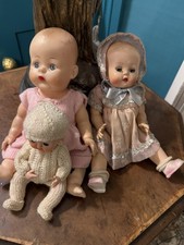 3 Vintage Babypuppen -