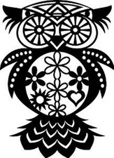 Schablone Eule Marabu