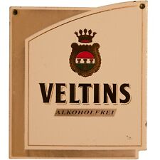 VELTINS PILSENER  Emailleschild Bierwerbung Zapfhahnschild / TOP Zustand!