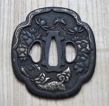 Tsuba shishi lion - lion,, edo
