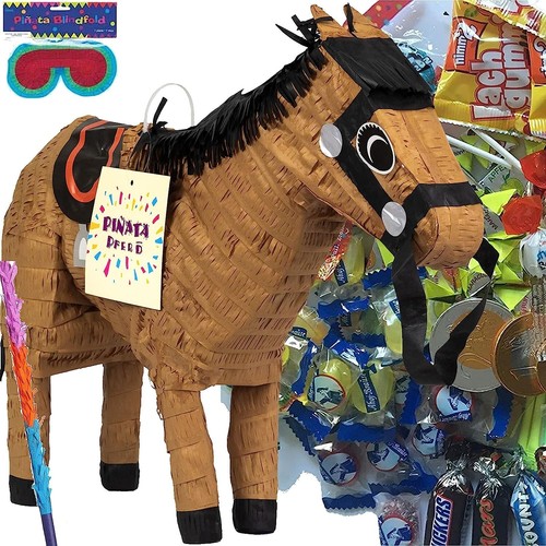 Pinata pferd maske stock - pferd,