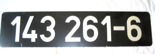 Altes eisenschild lok - ,