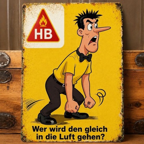 Blechschild zigaretten - hb,
