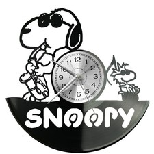 Snoopy Vinyl Wanduhr  Uhr