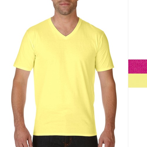 Herren premium neck shirt - herren, v-neck