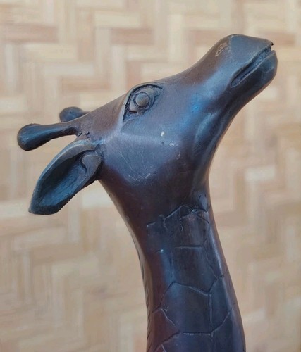 Bronzeskulptur giraffe - -,