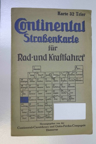 Alte continental straßenkarte - alte,