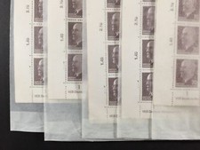 DDR ULBRICHT 938 X x I DV2 OR3 BOGEN Bf2 ABART "DV RWZ + OR RWZ" ENGROS 5x  u920