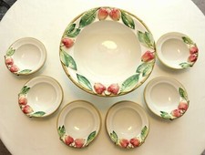 Dessert-/Obstschalenset Italien Italienische Keramik Top-Zustand