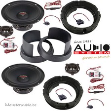 AUDIO SYSTEM XFIT 300 Watt Lautsprecher für VW Golf VI 6 2008-12 Boxen Set EVO2