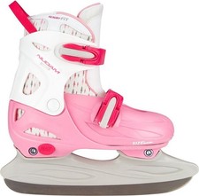 Kinder Schlittschuhe Eislaufschuhe Eiskunstlauf Rosa Weiß Gr.38-41 - Nijdam