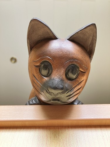 Katze aus holz - holz, ++