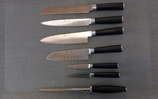 Messer Set der Marke Schulte-Ufer Edelstahlkingen mit Wetzstahl