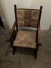 Antik Ritter Worpsweder Sessel Set (2x), Original Holz, Vintage Möbel